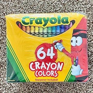 3 pack of 64 Crayola crayons with sharpener
